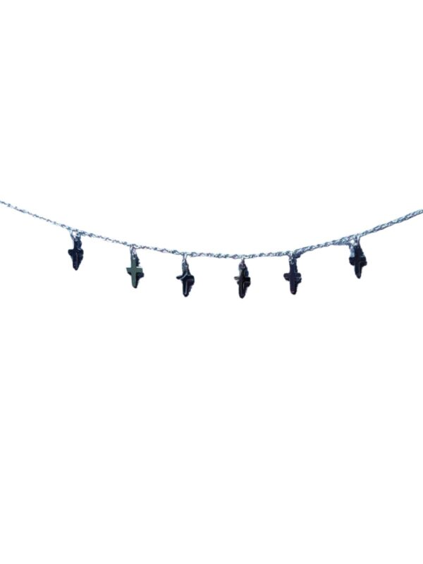 Collar cruces plateadas