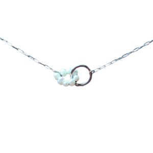 Collar esposas con perlas de rio