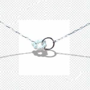 Collar esposas con perlas de rio